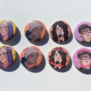 DCD2 (Gabe, Travie, William, Patrick) 1.5in Button Pins