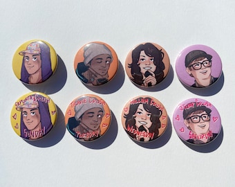 DCD2 (Gabe, Travie, William, Patrick) 1.5in Button Pins