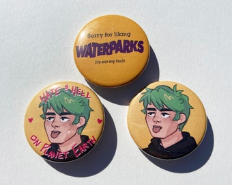 Waterparks 1.5in Button Pins
