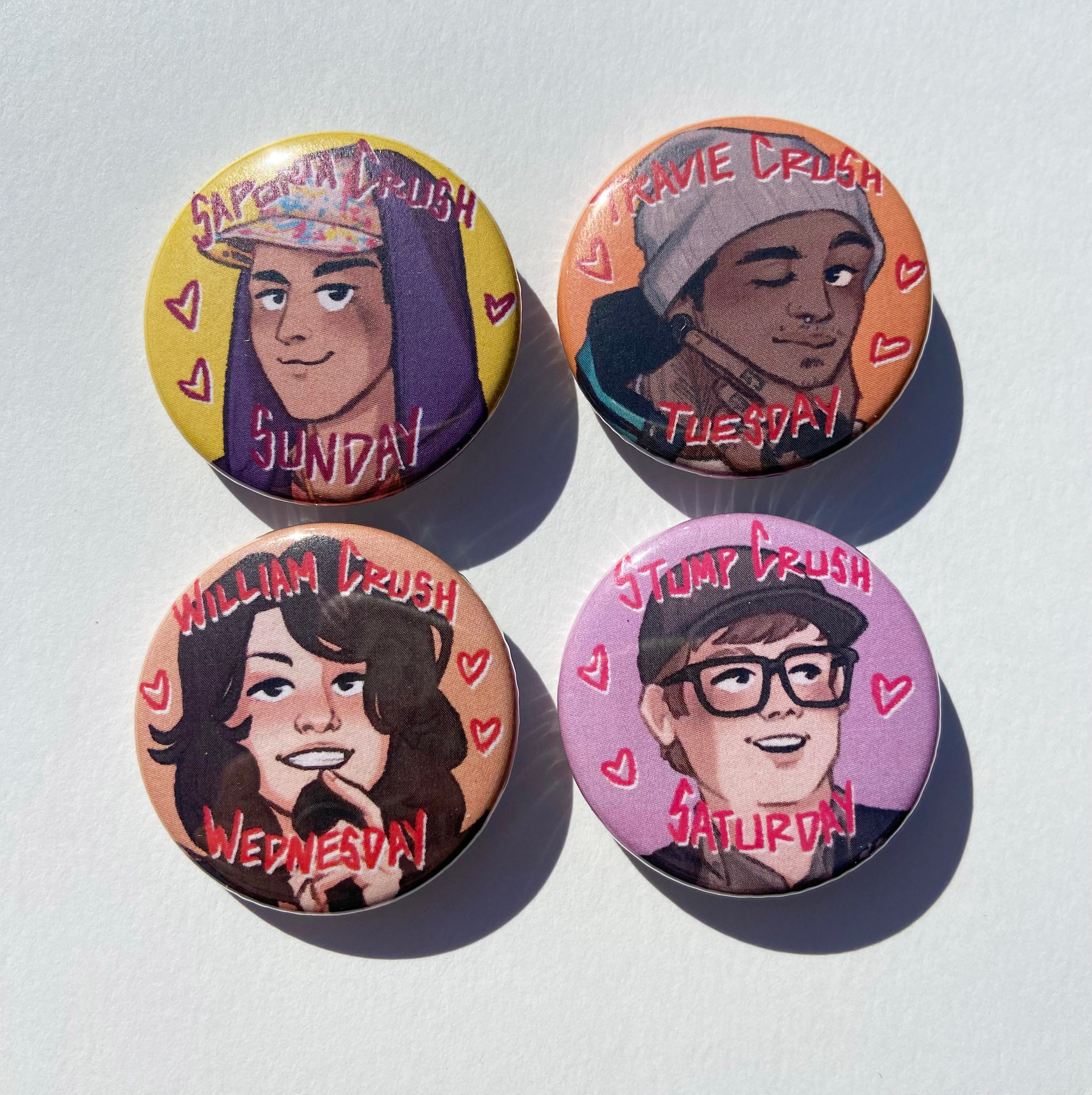 DCD2 (gabe, Travie, William, Patrick) 1.5in Button Pins - Etsy