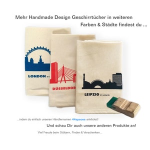 London 3er Set Geschirrtuch Skyline Design, Nachhaltige Küchenhelfer Küchen Deko, Praktisches Geschenk Freunde Arbeitskollegen, 44spaces Bild 8