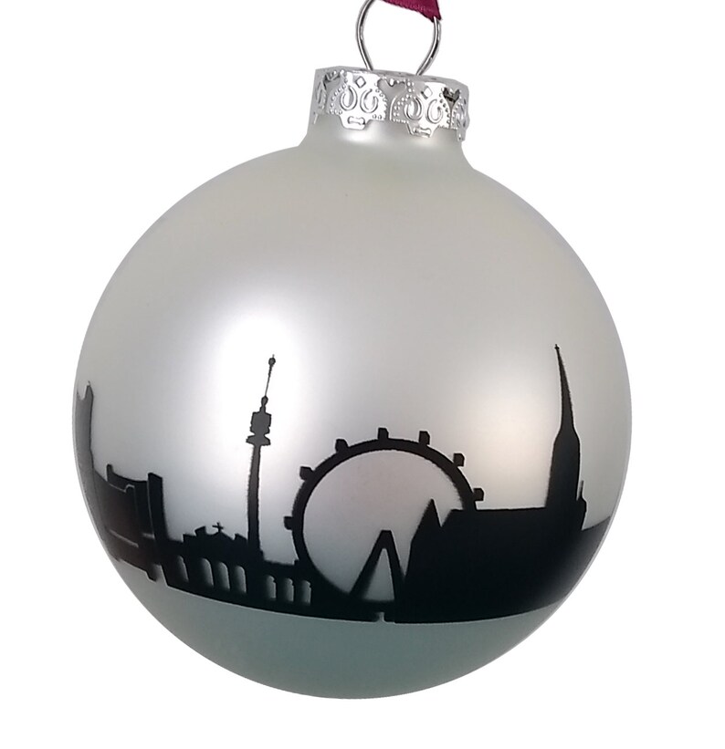 Vienna Christmas Ball, Vienna Ornaments Glass Ball, Holiday Essential Decoration Idea, Seasonal Festive Decor, Delicate Vienna Hostess Gift image 2