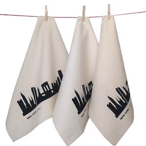 New York Design Soft and Absorbent Kitchen Tea Towel, Flour Sack Towel Dish Cloth, Home Decor Wedding Gift, Mother&#39;s Day, Hostess Gift