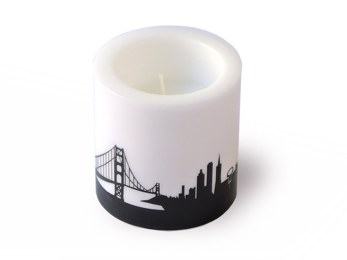 2 SAN FRANCISCO Candle San Francisco Print Home Decor Etsy