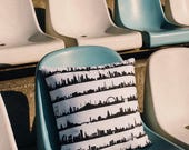 Decoratief kussen, handgemaakt met 16 verschillende skyline-ontwerpen, 40 x 40 cm | Katoenen kussenhoes, met de hand gezeefdrukt, een leuk cadeau voor een housewarming, een uniek item