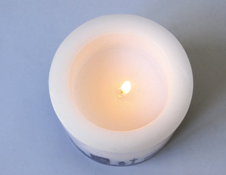 2 Sydney Candle Skyline in Plum Cozy Decor Home Office Etsy