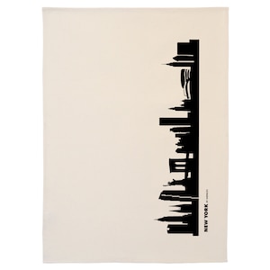 Dish Towel NEW YORK CITY black eco-friendly kitchen towel, New York hostess gift, housewarming gift, New York tea towel, green new york gift