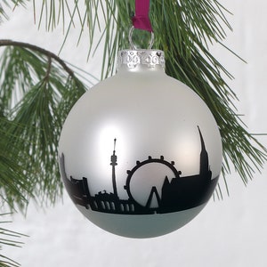 Vienna Christmas Ball, Vienna Ornaments Glass Ball, Holiday Essential Decoration Idea, Seasonal Festive Decor, Delicate Vienna Hostess Gift image 1