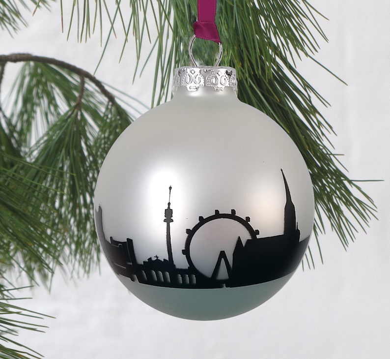 Vienna Christmas Ball, Vienna Ornaments Glass Ball, Holiday Essential Decoration Idea, Seasonal Festive Decor, Delicate Vienna Hostess Gift image 1
