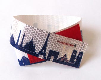 Paris Reflexband Blau - Moderner Hosenschutz Fahrradfahrer -  reflektierendes Schutzband - Geschenk Biker Fahrradenthusiasten - 44spaces