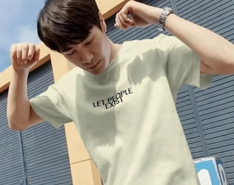 Let People Exist Tee | LGBTQ+ Support Shirt | Unisex Cream Graphic Tee