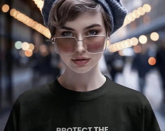 Protect The Margins Black Tee | Social Justice Statement Shirt