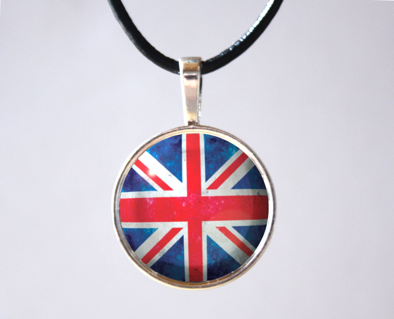 British Flag Necklace UK flag United Kingdom England Union | Etsy