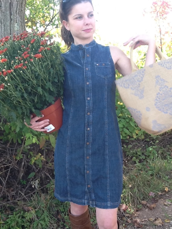 tommy hilfiger blue jean dress