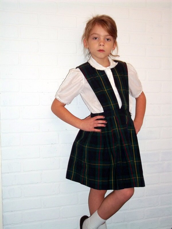 Vintage Schoolbelles Girls School Uniform Size 7 Etsy