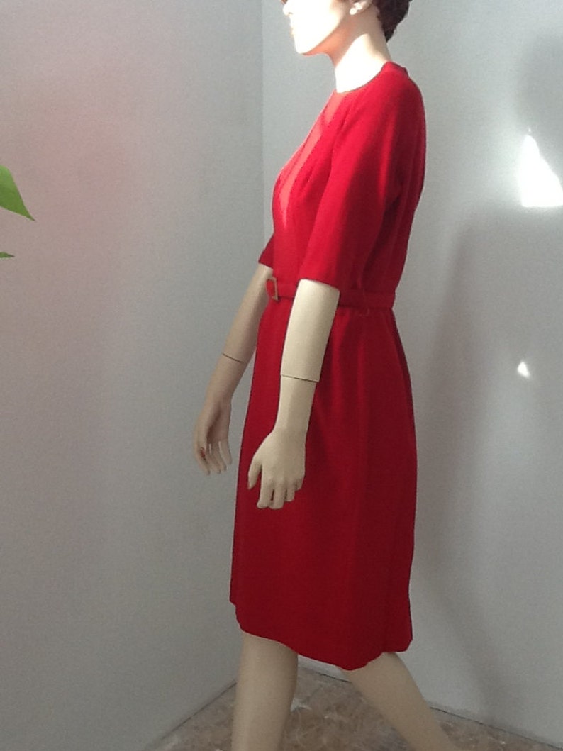 Vintage 60's Eve Carver Originals Red Secretary Dress | Etsy
