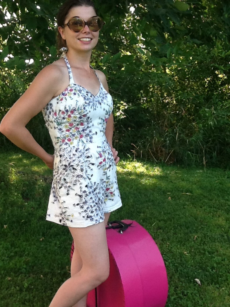 Vintage 1950's Sequined Bathing Suit Sun Romper Lila Bath Etsy