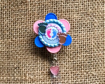 NURSE nursery OH BABY! maternity labor & delivery ldr nurse nicu rn nurse id badge holders lanyard mother baby badge clip