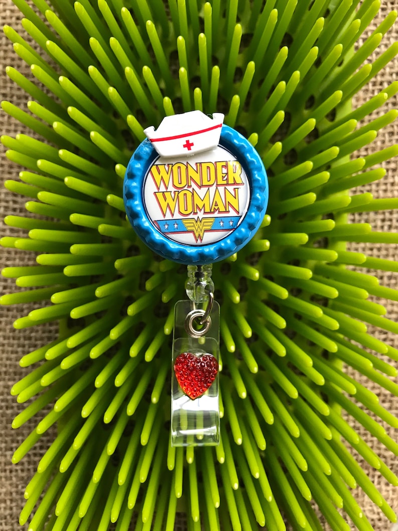 Download WONDER WOMAN NURSE superwoman rn id badge reel id badge | Etsy