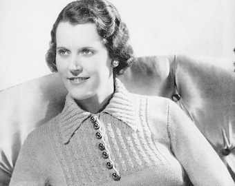 1930s Knitting Pattern