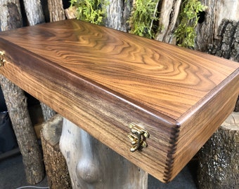 Large Walnut case,  24” long case.  Yet to be made.
