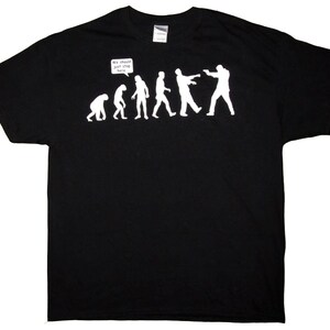 Zombie Evolution Black T-Shirt (RD-Shirts#045)
