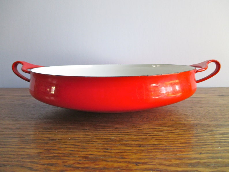 Vintage Dansk Red Paella Pan Etsy