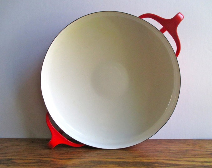 Vintage Dansk Red Paella Pan Etsy