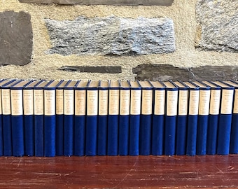 Hugo Novels: Blue Cloth Book Set, 27 Volumes, 1892 Edition