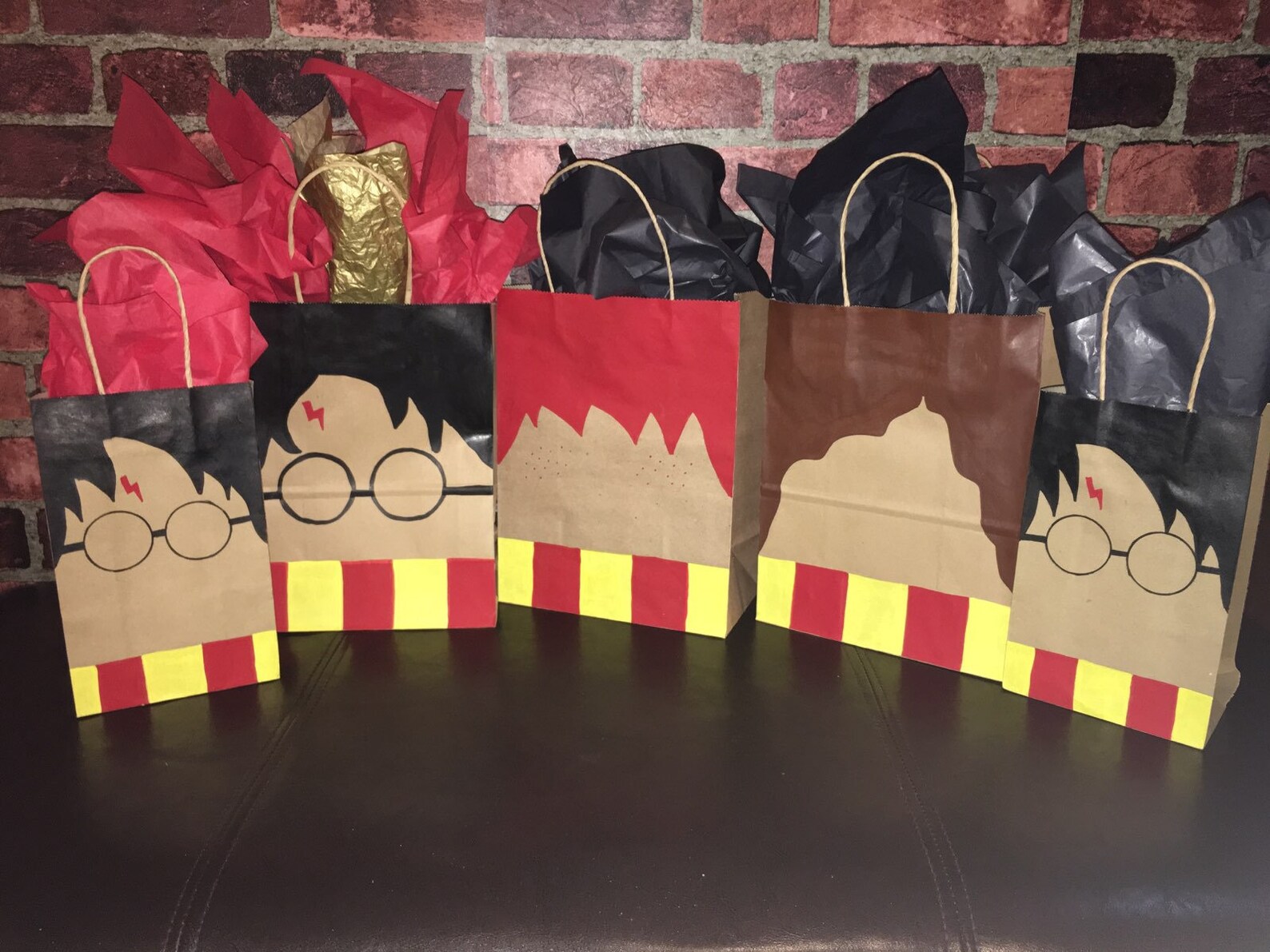 Harry Potter Inspired Gift or Treat Bag Trio Harry Ron and Etsy