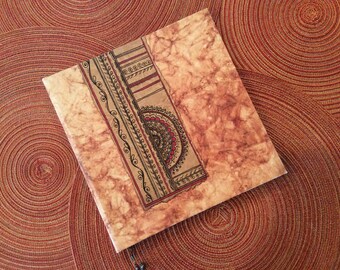 paper supplies ... beautiful ARTISAN MEMORY BOOK Rajasthan Red Collection handmade paper with pen ...