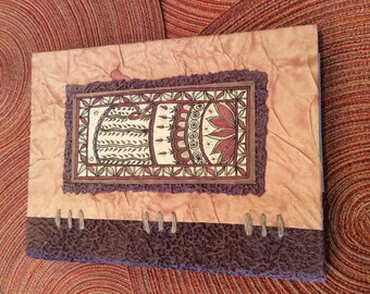 paper supplies ... beautiful ARTISAN NOTE PAD Cover Madhubani Collection handmade paper with pen ...