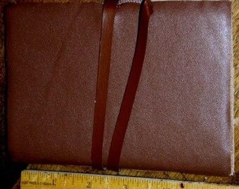 paper supplies ... beautiful POCKET Sized LEATHER JOURNAL ...