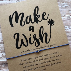 Wish Bracelet, Wish Bracelets, Make a Wish Bracelet ,Charm Bracelet ,Bracelet, Bracelets, Wish Gift, Gift for Her, Bulk Gift, Wish