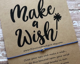 Wish Bracelet, Wish Bracelets, Make a Wish Bracelet ,Charm Bracelet ,Bracelet, Bracelets, Wish Gift, Gift for Her, Bulk Gift, Wish
