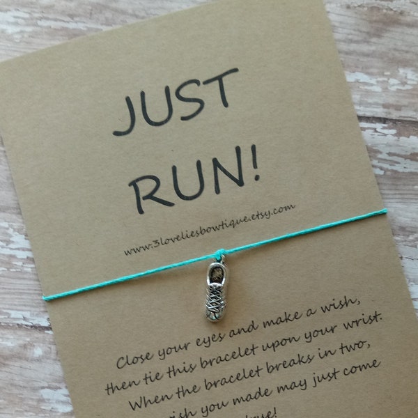 Running Gift.Runners Gift.Runners Wish Bracelet.Wish Bracelet.X Country Gift.Track and Field Gift.Runners Gift.Running Gifts.X Country.Gift