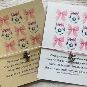 Soccer Wish Bracelet, Wish Bracelet, Soccer Bracelet, Soccer Gift, Wish Bracelets, Soccer Team Gift, Bracelet, Soccer Charm Bracelet, Soccer