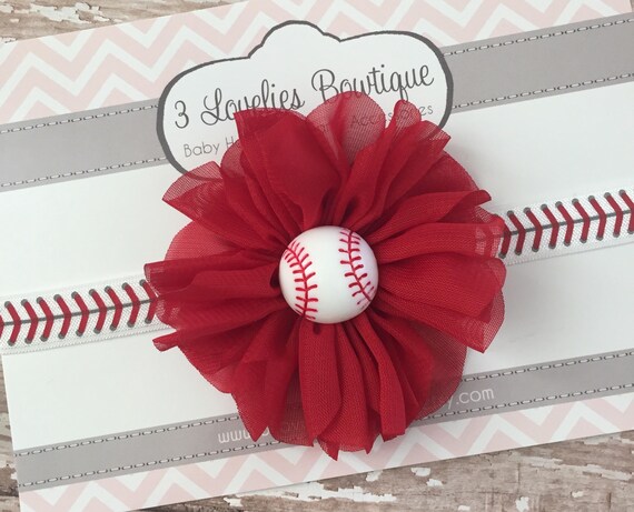 Baseball Headband..Baby Headband..Baby Headbands..Newborn Headband..Baseball Baby Headband..Baby Bow..Baby..Baby Girl Headband..Bow Headband