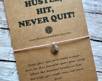 Volleyball Gift, Wish Bracelet, Volleyball Bracelet, Volleyball Team Bracelet, Wish Bracelet, Volleyball Team Gift, Wish Bracelets, Gift