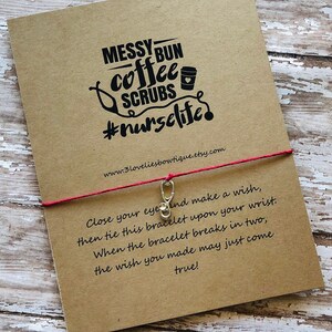 Nurses Gift.Nurse Gift.Nurse Wish Bracelet.Wish Bracelet.Nurses Wish Bracelet.Nurse Week Gift.Nurse.RN Gift.Gift For Nurse.Nurses Week Gift
