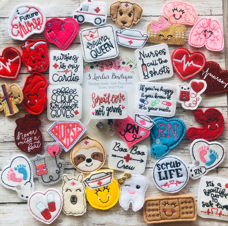 Pick 5 Badge Reel TOPPERS. Badge Reels.badge Reel.badge Etsy