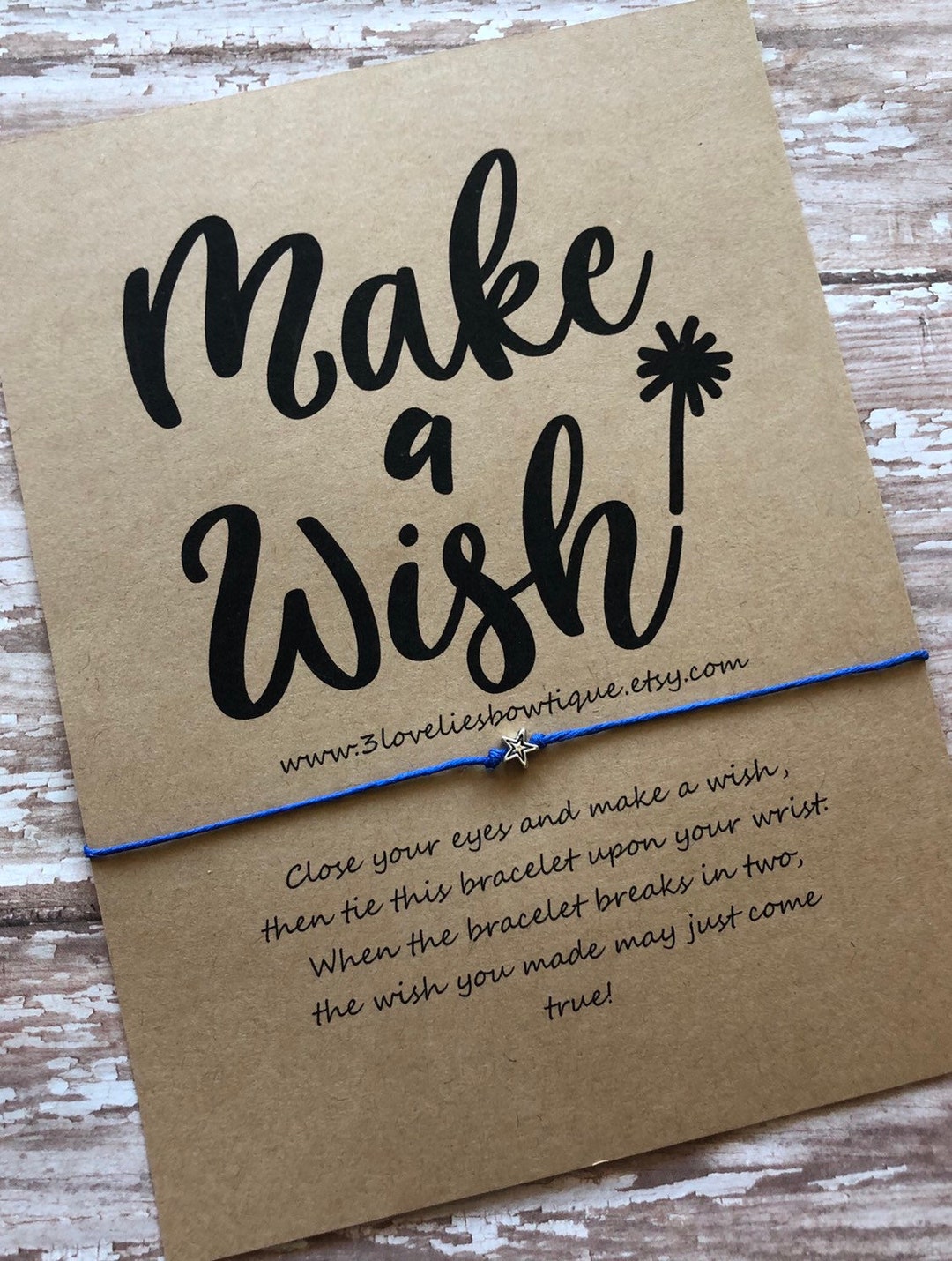 Wish Bracelet, Wish Bracelets, Make a Wish Bracelet ,charm