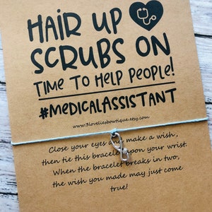 Medical Assistant Gift.Medical Assistant Gifts.Medical Assistant.MA Gift.Wish Bracelet.Medical Assistant Wish Bracelet.MA.Wish Bracelet.MA