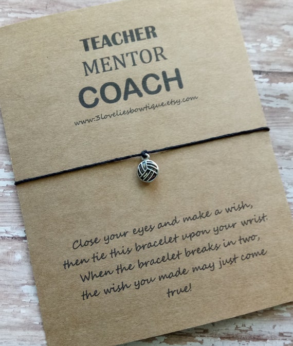 Buy Volleyball Coaches Gift.coaches Wish Bracelet.volleyball Coach