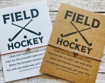 Field Hockey Gift, Hockey Team Gift, Girl Hockey Gift, Hockey, Hockey Gift Girl, Hockey Team Gifts, Bracelet, Field Hockey, Wish Bracelet