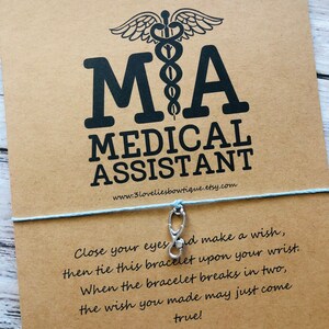 Medical Assistant Gift.Medical Assistant Gifts.Medical Assistant.MA Gift.Wish Bracelet.Medical Assistant Wish Bracelet.MA.Wish Bracelet.MA
