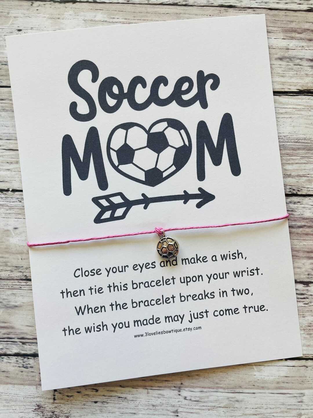 Soccer Mom Gift, Soccer Mom, Gift for Soccer Mom, Soccer Mom, Soccer Mom Wish Bracelet, Soccer
