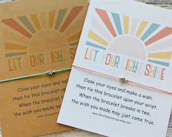 Let Your Light Shine, Wish Bracelet, Wish Bracelets, Inspirational Gift, Inspirational Gifts, Charm Bracelet, Charm Bracelets, Bulk Gift