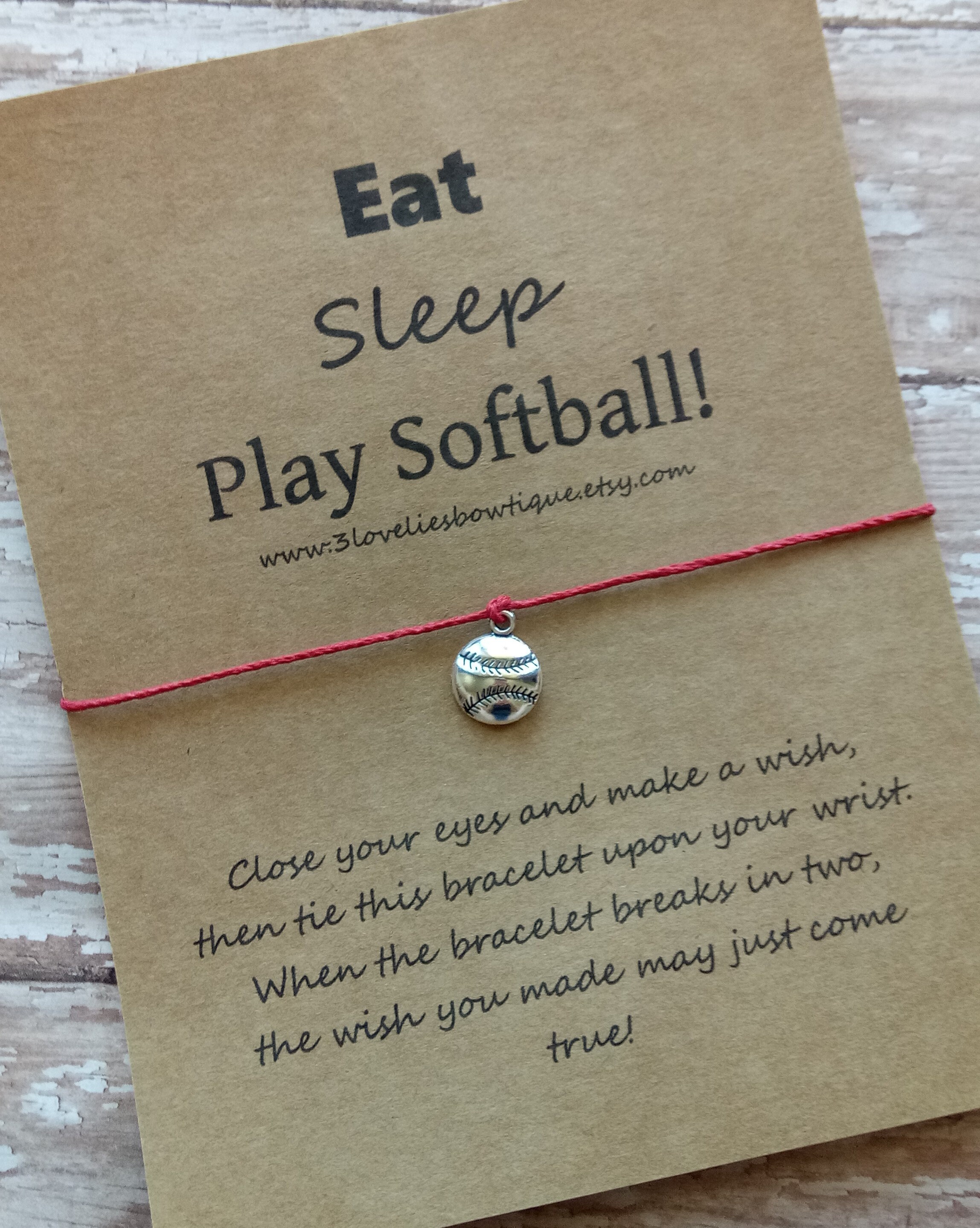 Softball Gifts.Softball Wish Bracelet.Softball Team Wish Bracelet.Softball Gift.Softball.Wish Bracelets.Softball Team.Bracelet.Softball Team