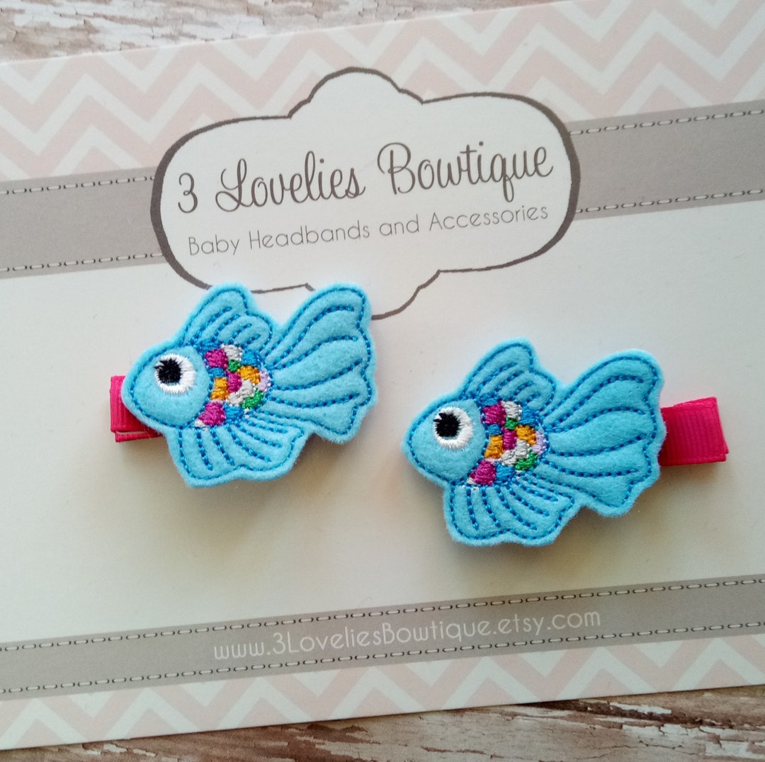 Fish Hair Clip Cute Fish Hair Clippie Girls Hair Clip. Etsy